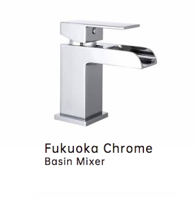 iCladd Fukouka Chrome Basin Mixer & Waste